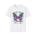 You Are Stronger Than The Storm Butterfly T-Shirt | Inspirational Motivational Tee