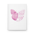 ✨ Butterfly Hardcover Journal — “I Can Do All Things Through Christ” Inspirational Pink Notebook