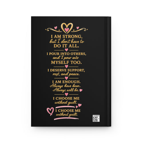 Hardcover Journal — "The Strong Friend" Inspirational Gratitude Notebook for Support & Self-Care