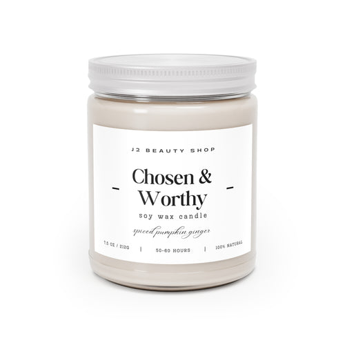 AFFIRMATION SOY CANDLE  9oz — "Chosen & Worthy"