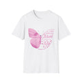I Can Do All Things Through Christ Me T-Shirt | Pink Butterfly Scripture Philippians 4:13
