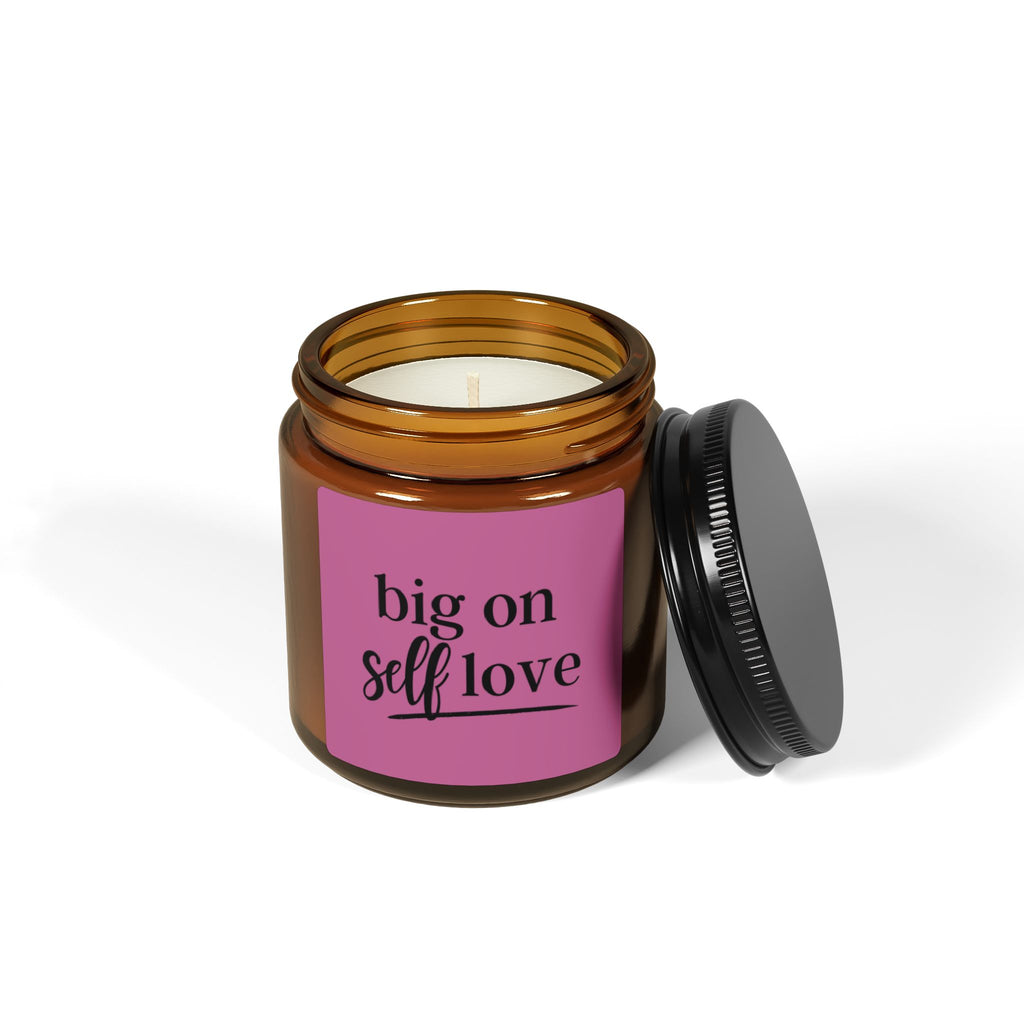 Big On Self-Love Soy Candle — Amber Jar Scented Candle