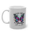 You Are Stronger Than The Storm Butterfly Mug | Inspirational Ceramic Coffee Cup