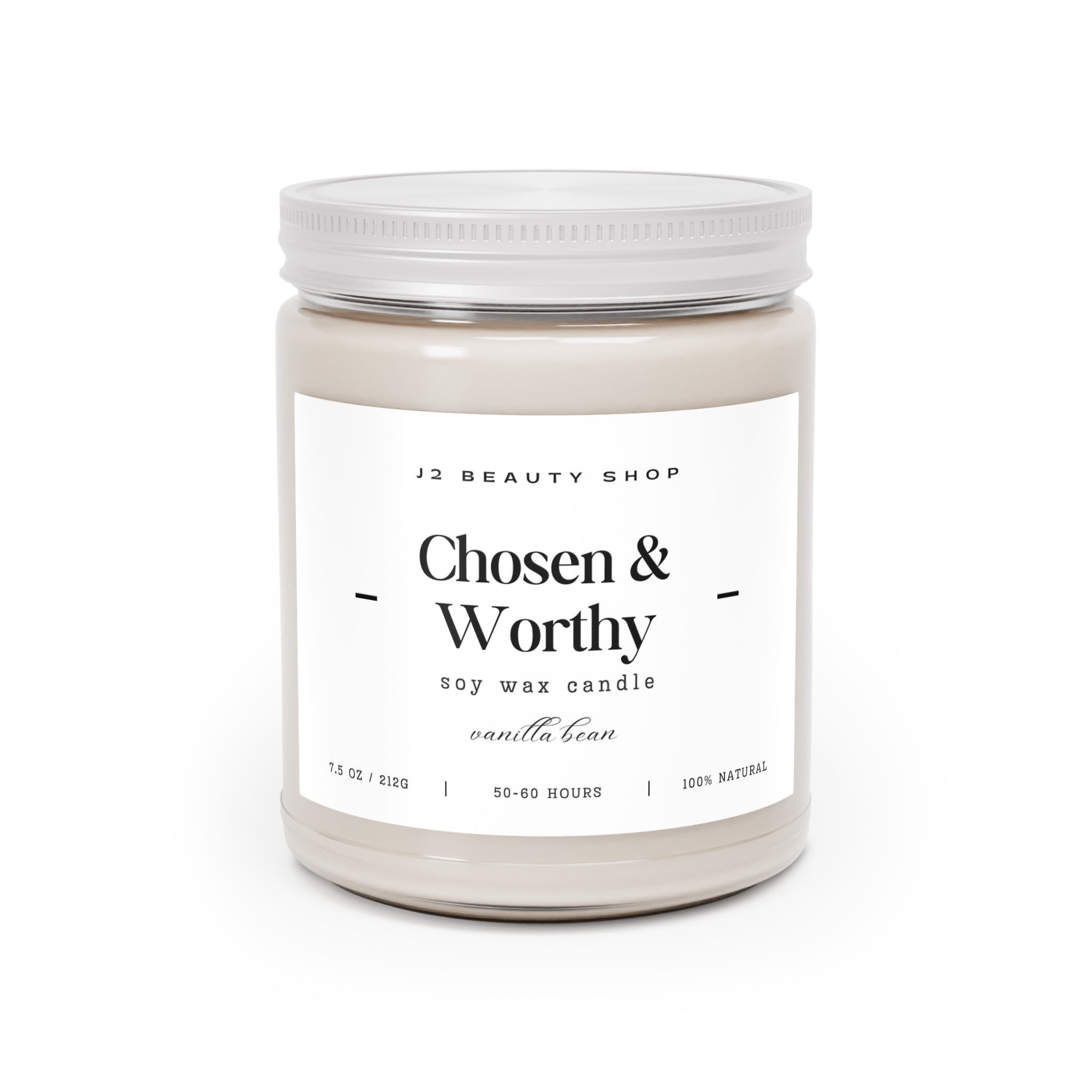 AFFIRMATION SOY CANDLE  9oz — "Chosen & Worthy"