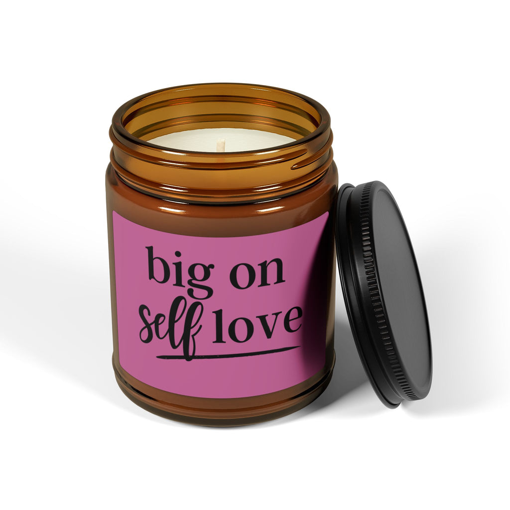 Big On Self-Love Soy Candle — Amber Jar Scented Candle
