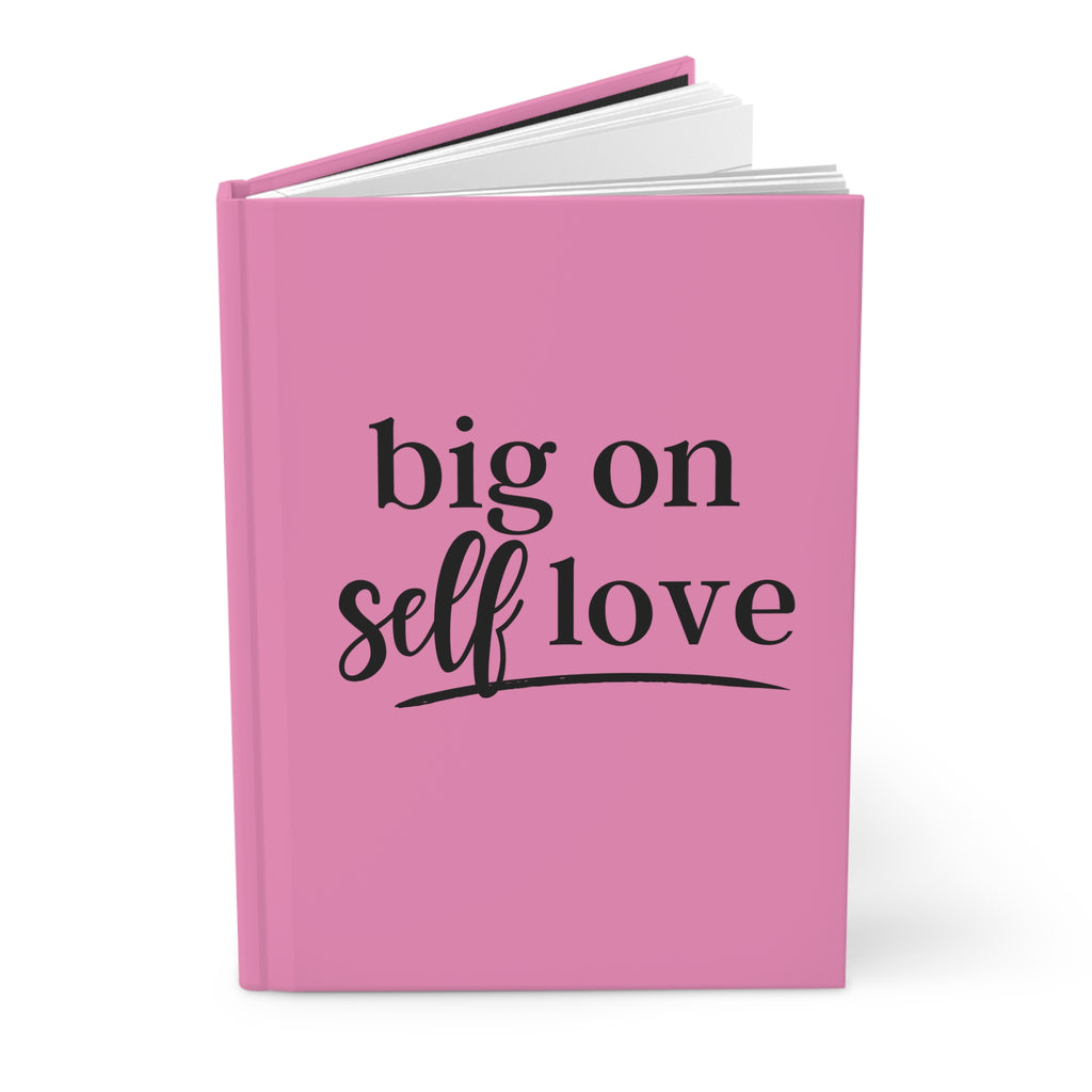 💞 Journal — "Big on Self Love" Pink Self-Care Notebook