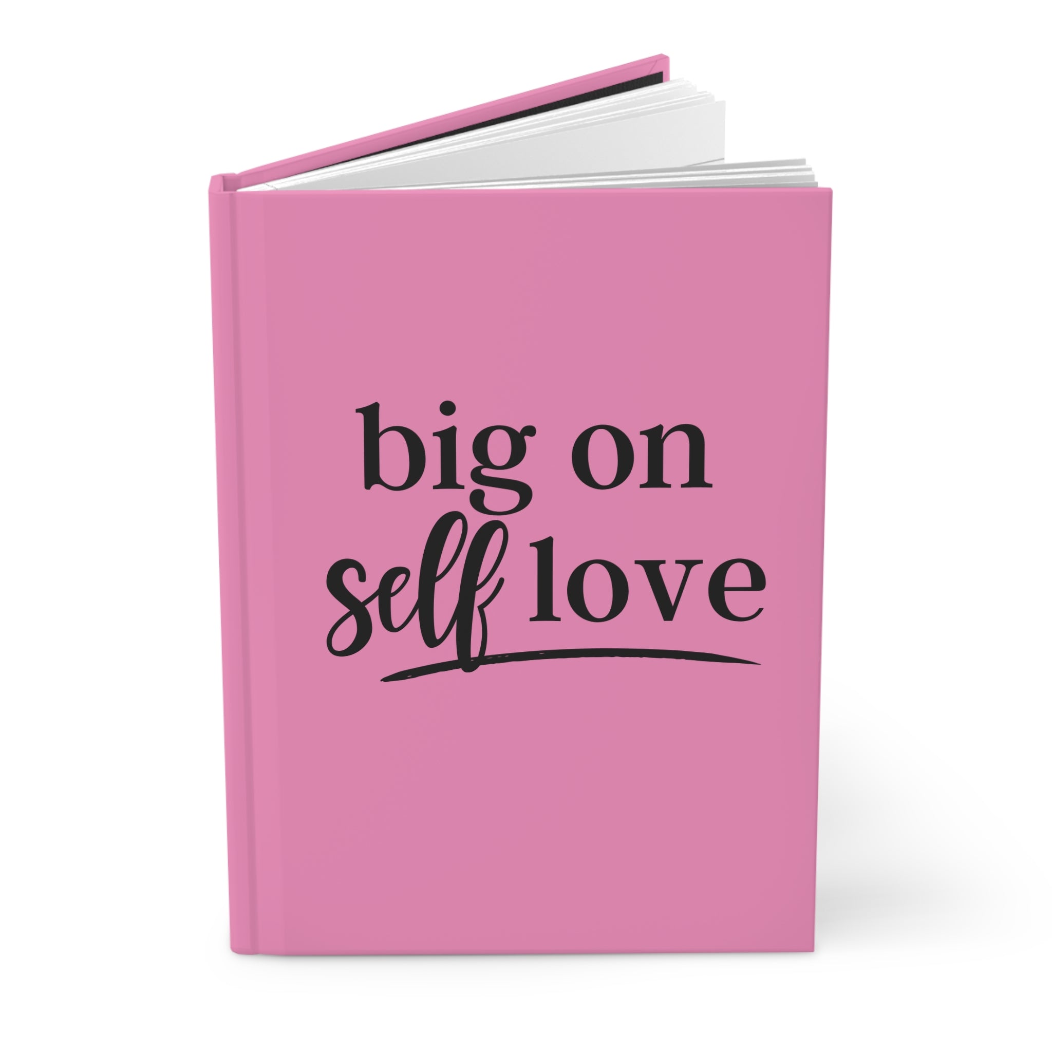 💞 Journal — "Big on Self Love" Pink Self-Care Notebook