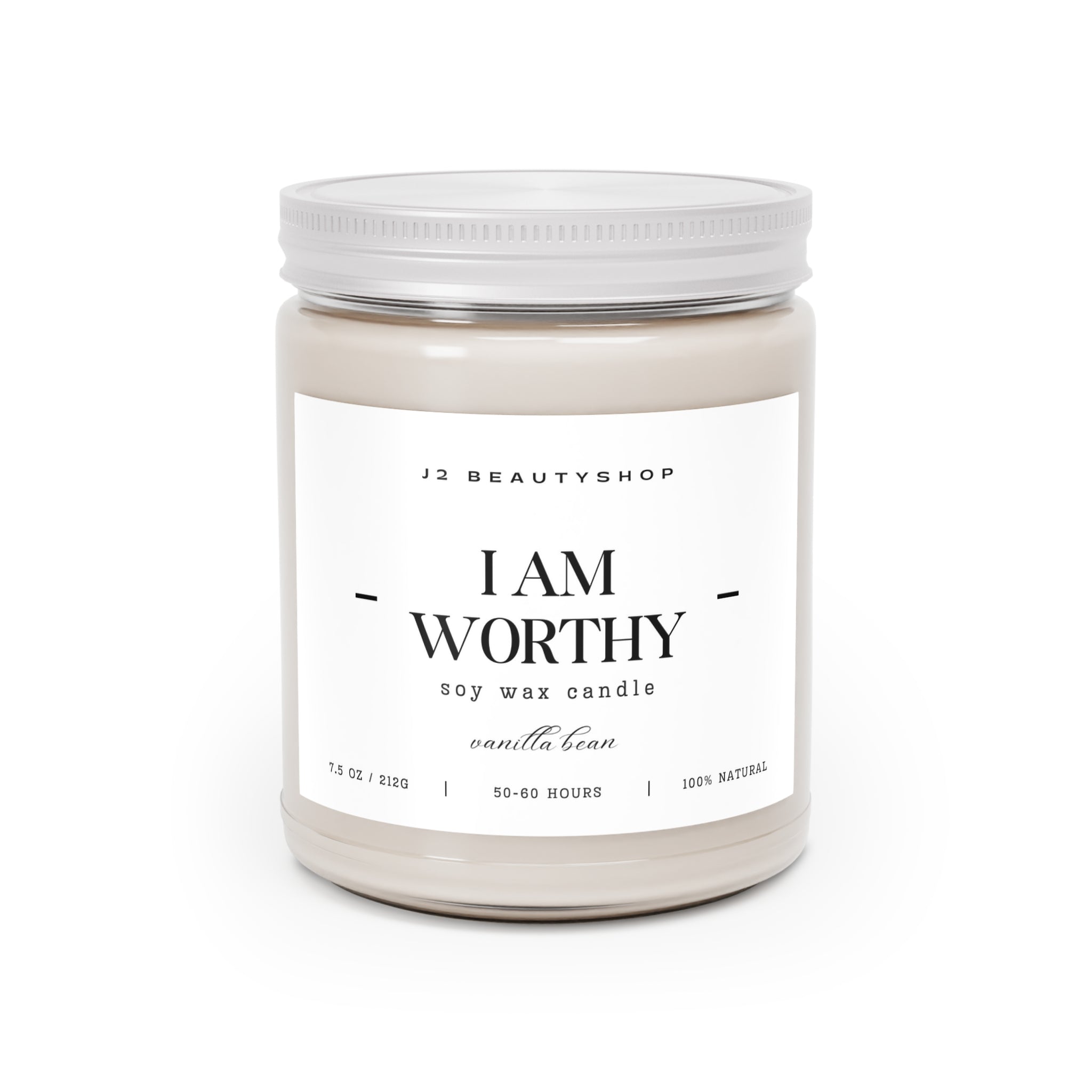 AFFIRMATION SOY CANDLE  9oz- "I AM WORTHY"