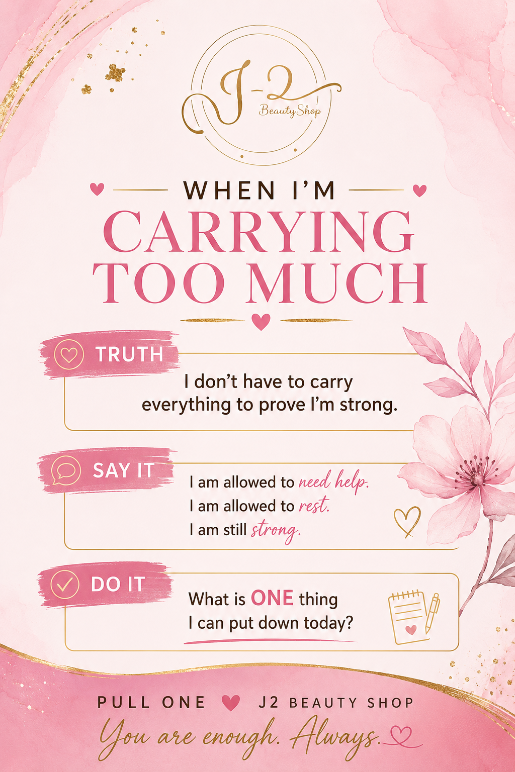 PULL ONE™ — 12 Digital Affirmation Cards for the Moments You Need Them Most